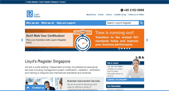 Desktop Screenshot of lrqa.com.sg